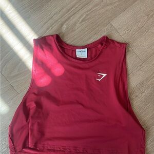 Gymshark Red Crop Top